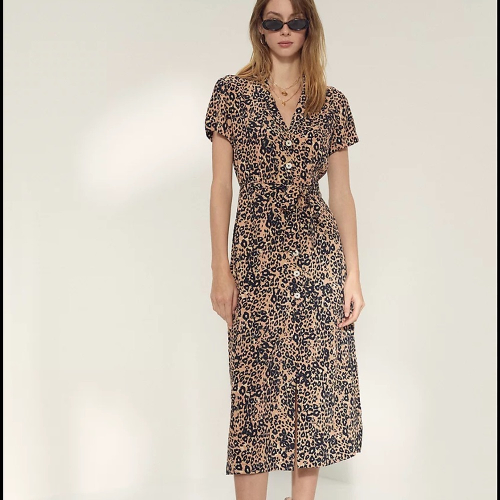 Wilfred Leopard Shirt Dress | Size S